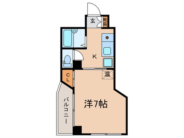 ラフィーネ四条堀川の物件間取画像